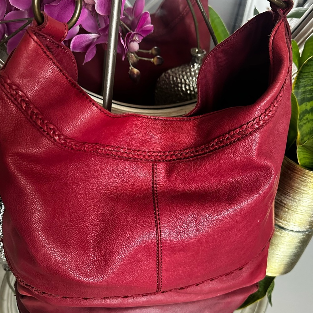 Lucky Brand Burgundy Hobo Bag - Picture 3 of 11